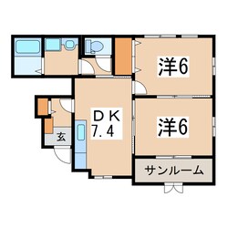 メリットハウス中央通りの物件間取画像